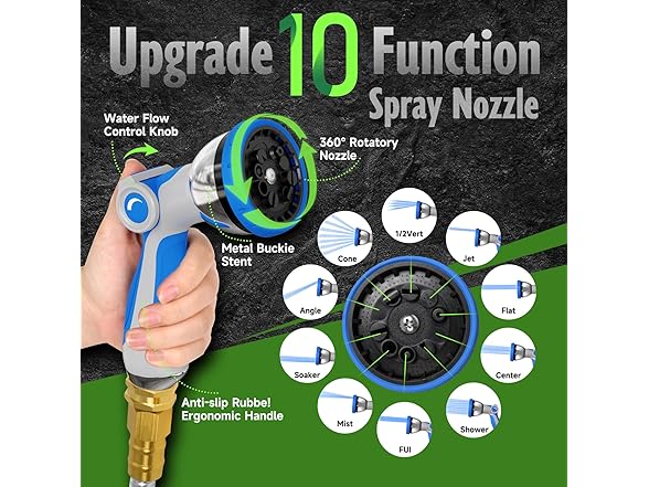 Dphkcey Metal Garden Hose 50FT