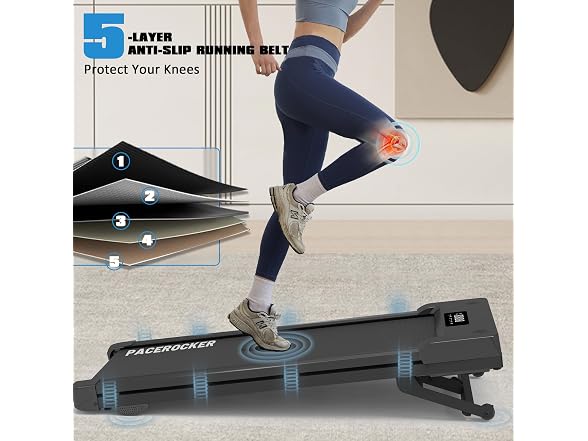 Walking Pad Treadmill 450 lb Capacity, Auto