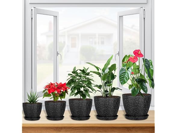 lokeisna 5 Pcs Modern Plant pots