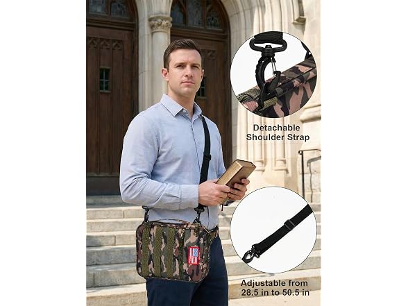 Bafei Tactical Bible Cover 4pc w/ShoulderStrap