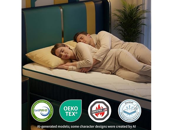 inight Luxury Twin Mattress, 12 Inch Hybrid Medium Firm