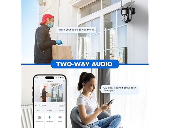 LITYMOL 2K 2.4g WiFi Security Cameras