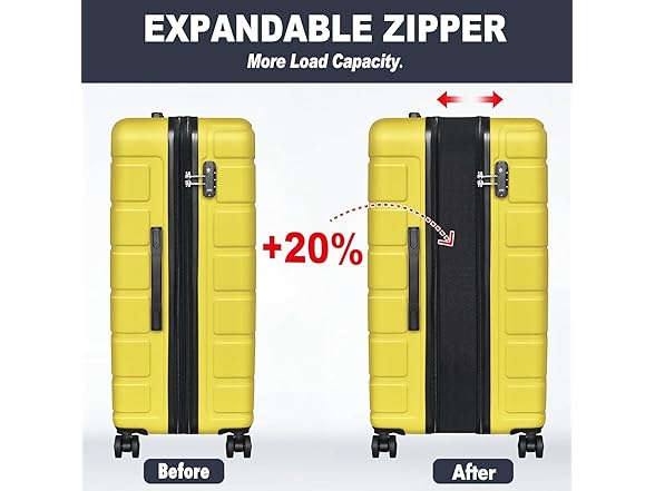Explorer Hardshell 20% Expandable 3-Piece Luggage Set