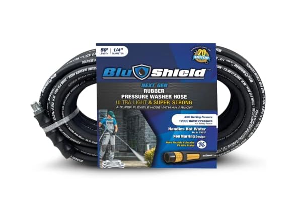 BluShield Polyester Braided Rubber Hose