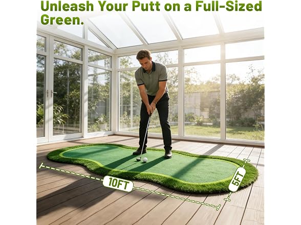 Bearwill Golf Putting Green,5ft x 10ft - Gallery 3