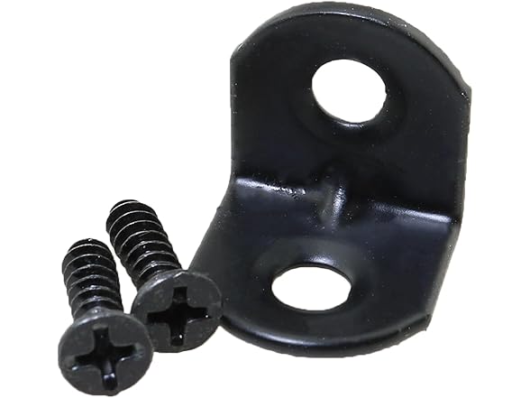 7Pcs Mini L Brackets 18x19x19mm Black