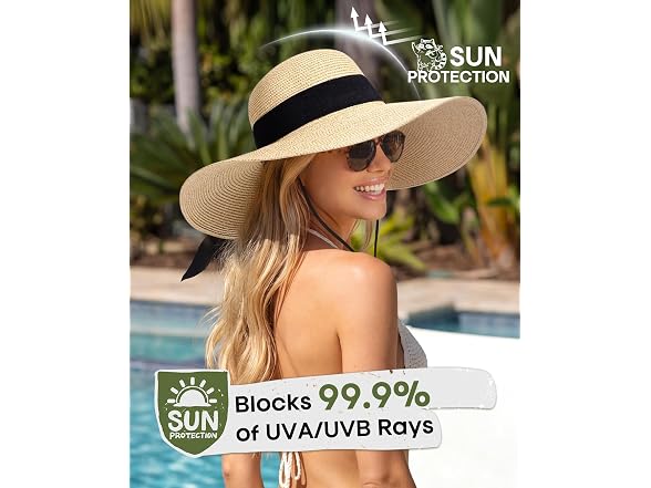 FURTALK Y0898 wide brim hat black