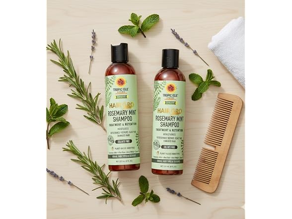 Tropic Isle Rosemary Mint Shampoo Set 5 Piece