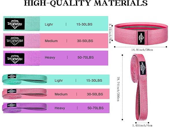 DICYWUDI Pink Yoga Mat Beginners Kit