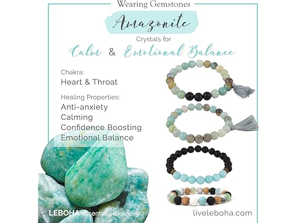 Mana Vibes Amazonite Lava Bracelet