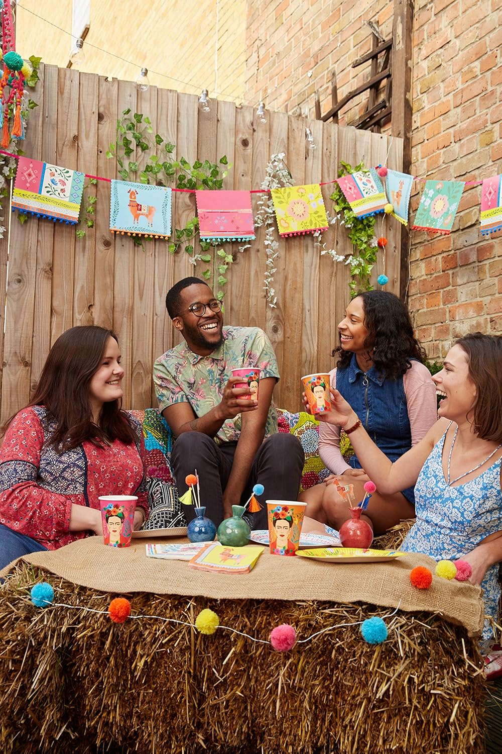 Talking Tables Colorful Mexican Pom Pom Garland - Gallery 15