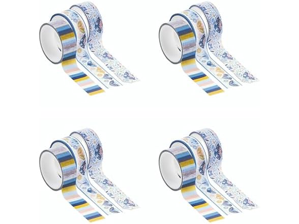 Living Grace Floral Washi Tape - Removable Rice Paper Tape