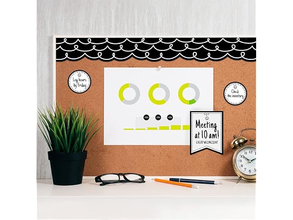 CTP Core Decor Loop-de-Loop on Black Bulletin Board Border