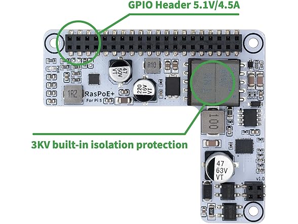 Expansion Board for Raspberry Pi 5