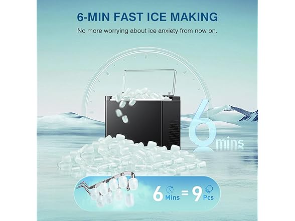 ORFLROA Ice Makers Countertop