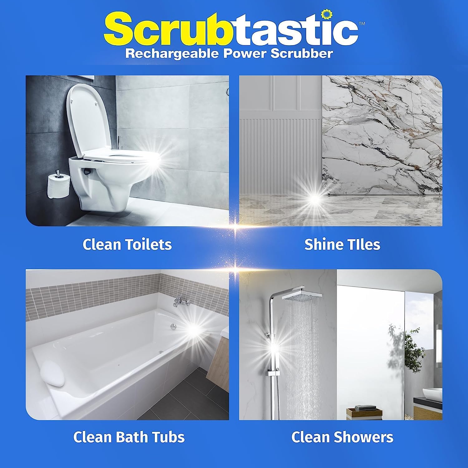 1 or 2-PK Electric Spin Scrubber - Gallery 12
