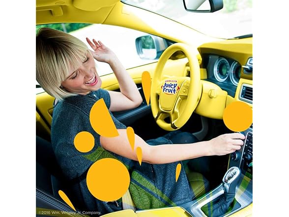 6PK JUICY FRUIT Gum Sugar-Free Chewing Gum