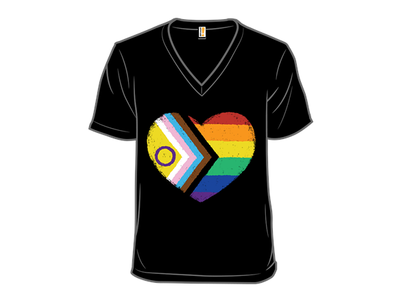 Progress Pride Flag Heart