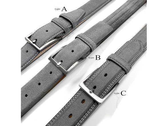 Belts.com Men (38) 35mm Belt Suede Full Belt Belt