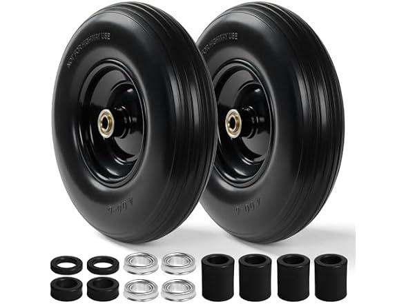 13-Inch Flat-Free PU Tire, 2-Pack