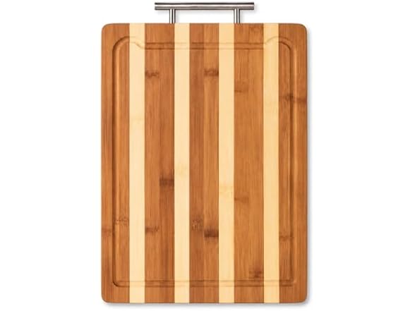 Kitchen Details Stripe Bamboo Cutting Board