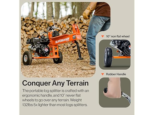 SuperHandy Log Splitter - 20 Ton 7HP