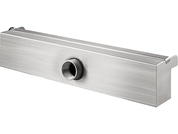 VEVOR Stainless Steel Pool Waterfall Spillway with Pipe Connector