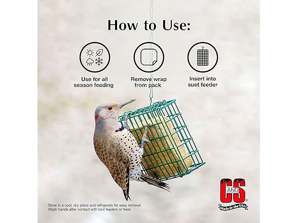 C&S Sunflower Suet Treat 11 Ounces 8 Pack