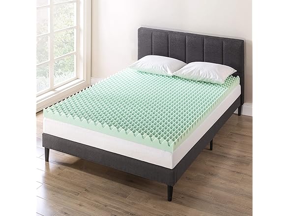 Best Price Mattress 4" Egg Crate Mattress Topper, Twin