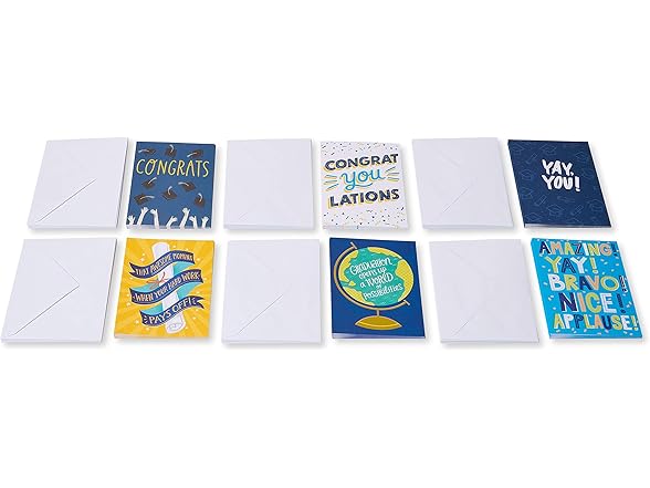 Blank Congrats & Graduation Cards- 48Ct