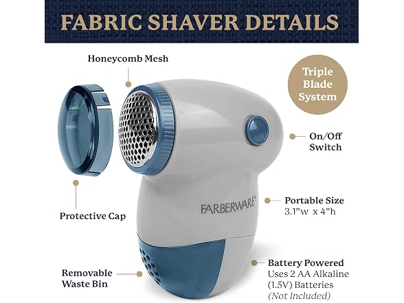 Best Brands Farberware Fabric Shaver & Lint Remover