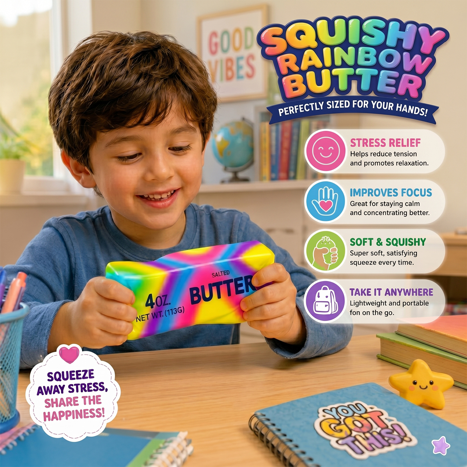 Twilight Squishy Sensory Toys Butter Rainbow - Your Choice - Gallery 12