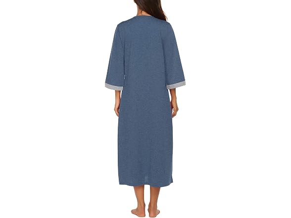 Ekouaer (3XL) Robes Zipper Sleeves Housecoat Robe