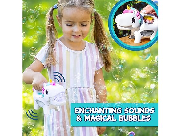 Maxx Bubbles Handheld Unicorn Bubble Blower