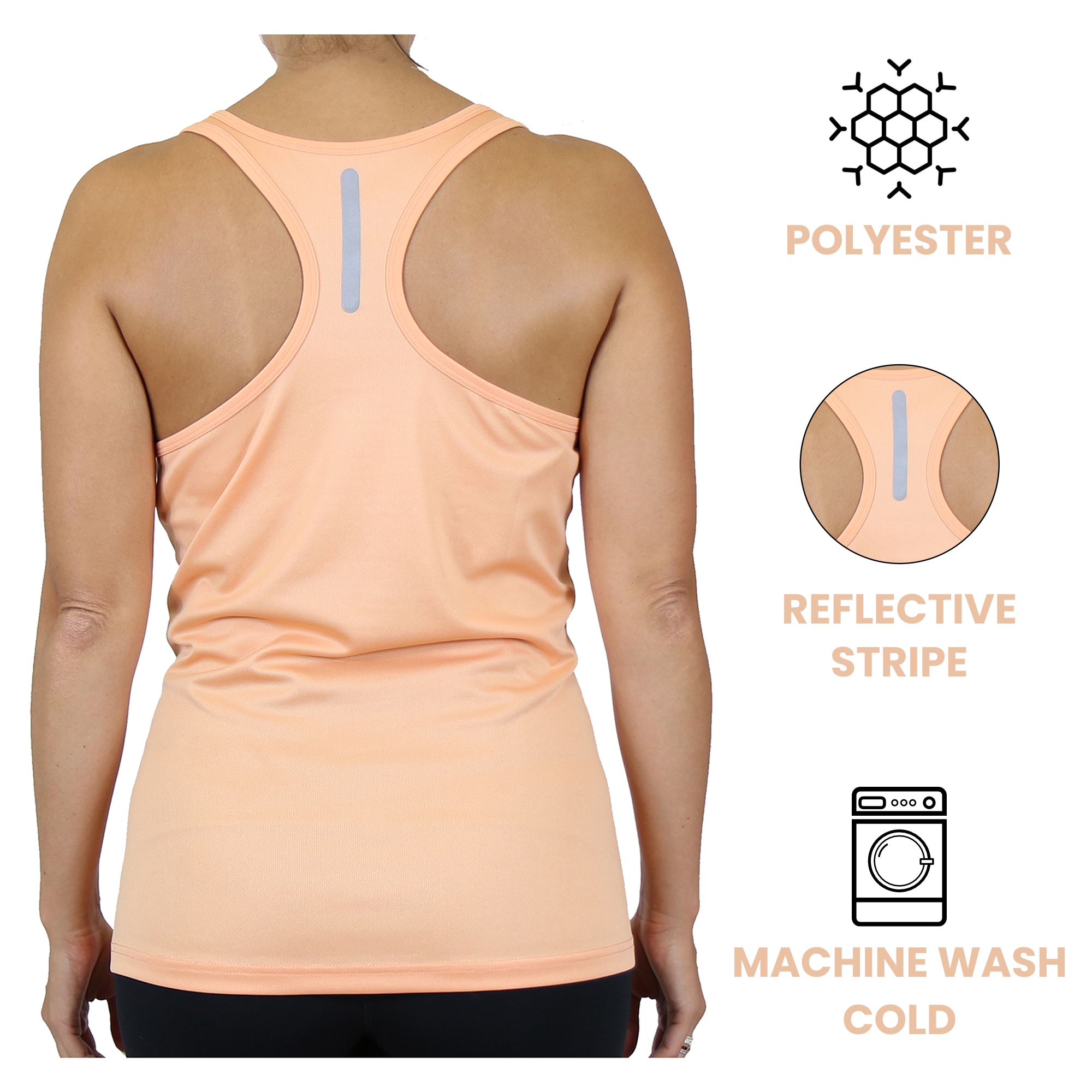 5Pk Asst Womens Active Racerback Tank (S-3XL) - Gallery 15