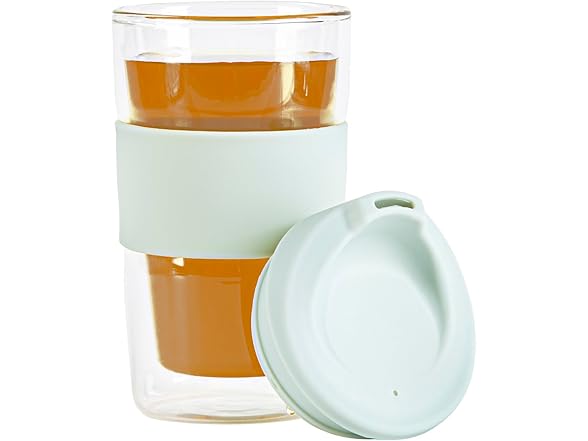 Restaurantware Glass Travel Mug 1 Count 12 Ounce 