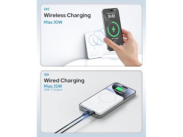 TRKOY for Magsafe Portable Charger White