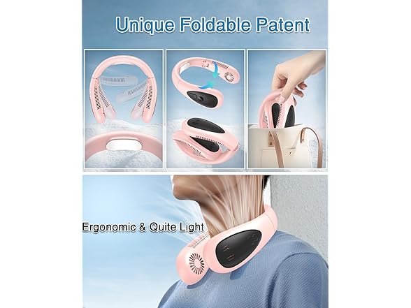 GAITIR  Neck Air Conditioner- Pink