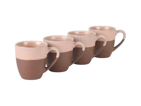 Gibson Elite William Crest 4 Piece Coffee Mug Set, 15oz