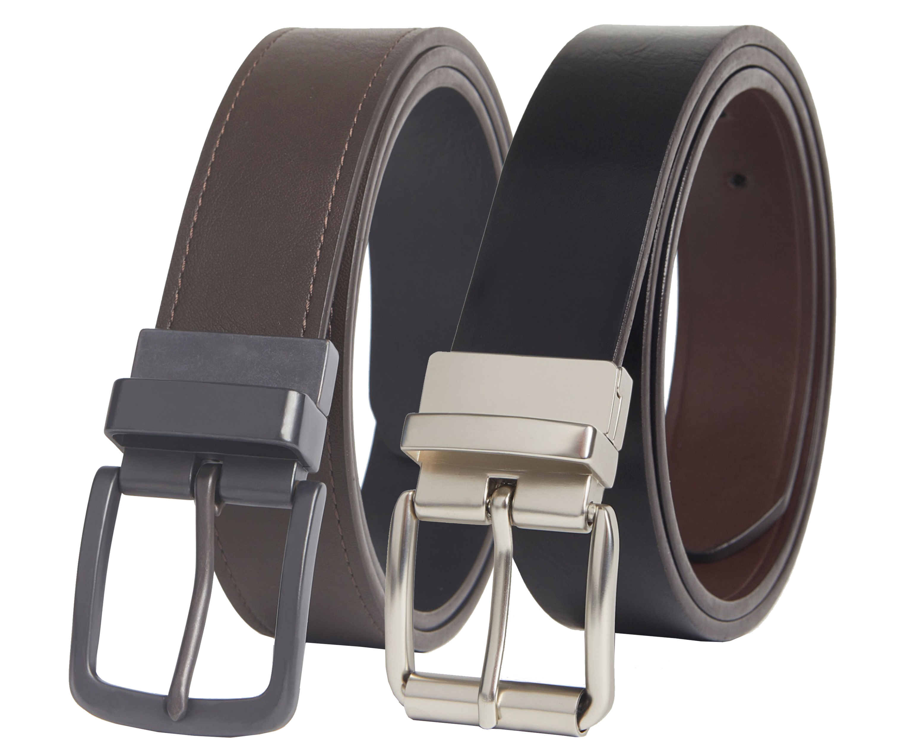 G.B. Casual Reversible Leather Belt - Gallery 28