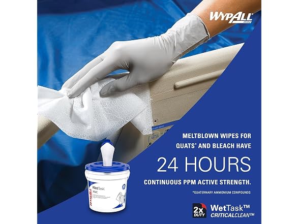WypAll CriticalClean WetTask Wipes