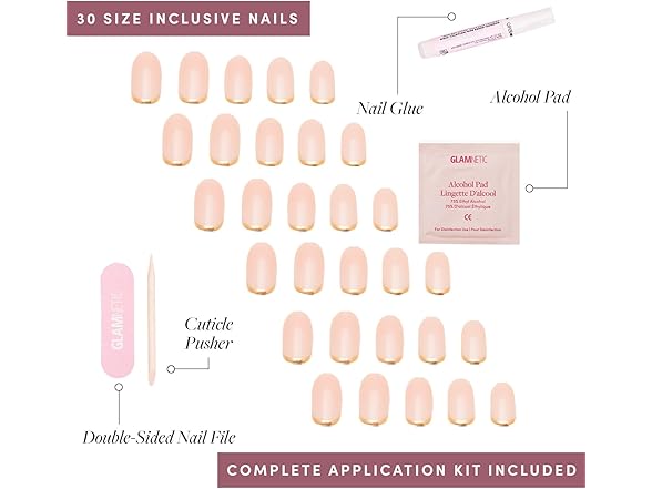 Glamnetic Press On Nails - Goal Digger