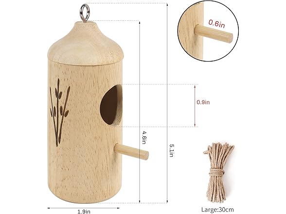 lotmusic Hummingbird House 3 Pack