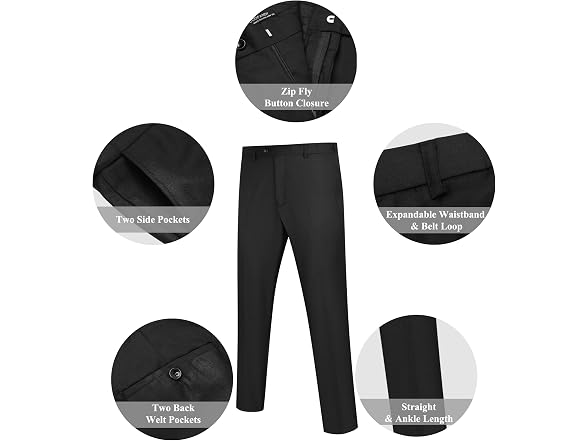 Coofandy Men (38W x 32L) Classic Dress Pants Pants