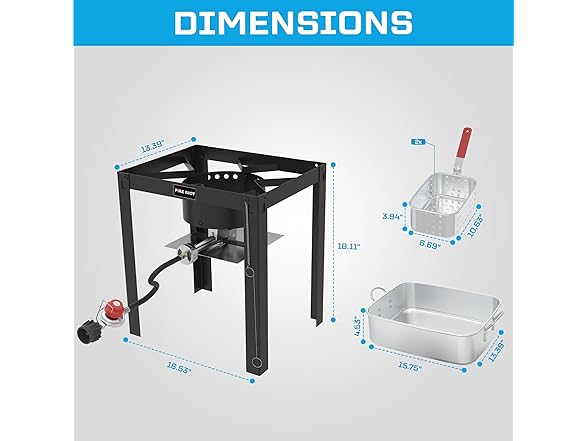 FIRE RIOT Outdoor Propane Deep Fryer