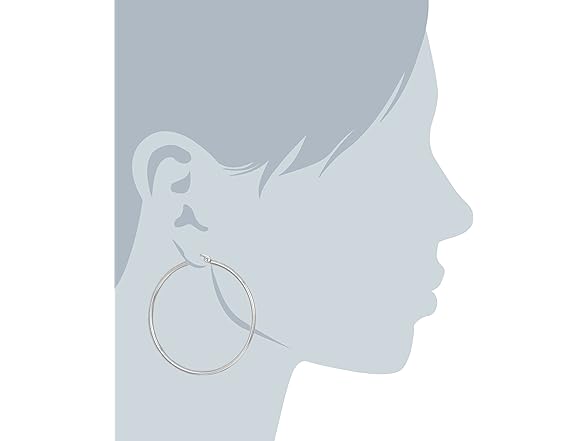 Amazon Stainless Hoop Earrings, 51mm