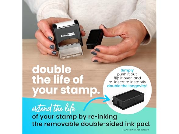 ExcelMark Custom Stamp – Clear & Crisp M