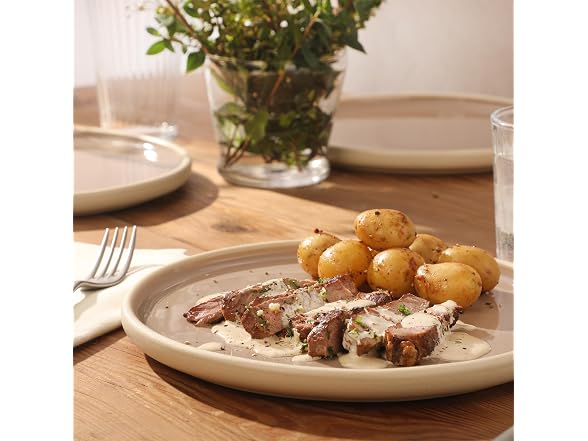 Gibson Elite - Made in Portugal - Port Gaia 10.2 Inch Dinner Plates Set of 4 