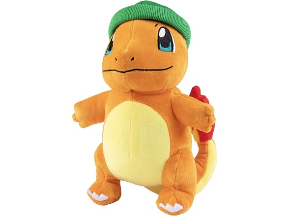 Pokemon 8" Holiday Charmander Plush with Winter Hat Accessory
