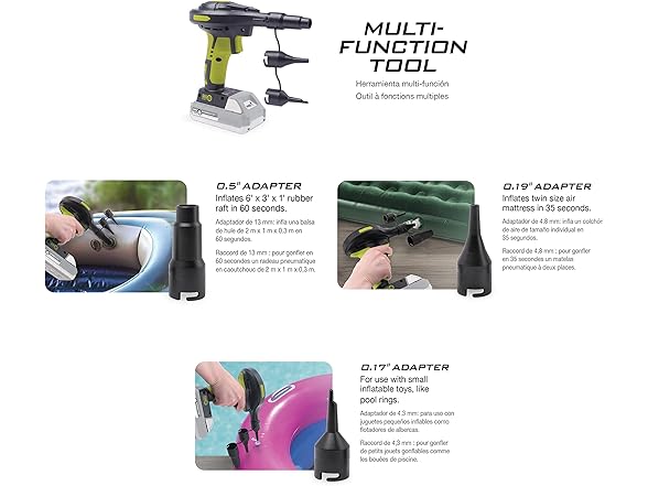 Sun Joe Inflator Kit
